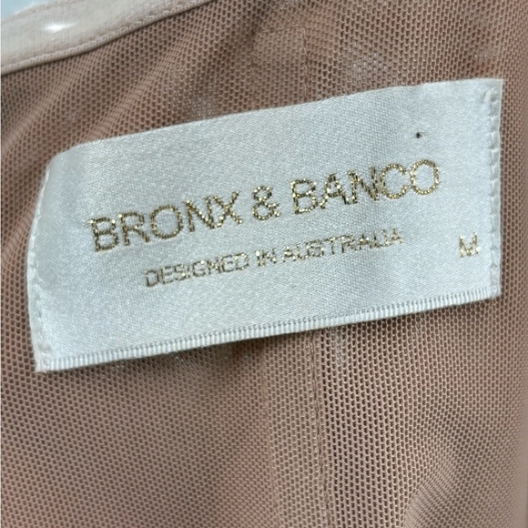 Bronx and Banco bride bridal wedding white boho Tiffany Blanc Dress Sz medium 6 - Picture 5 of 16